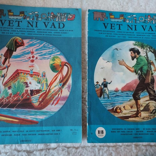 häfte nr 1 & nr 13 VET NI VAD 1959 !