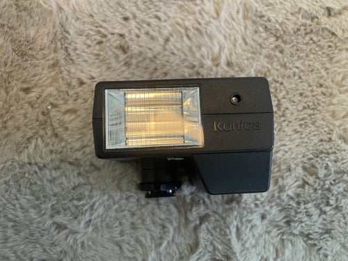Konica X-24 Auto Kamerablixt Vintage Retro Blixt Analog Foto Tillbehör Japan