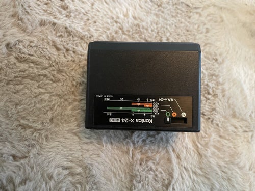 Konica X-24 Auto Kamerablixt Vintage Retro Blixt Analog Foto Tillbehör Japan