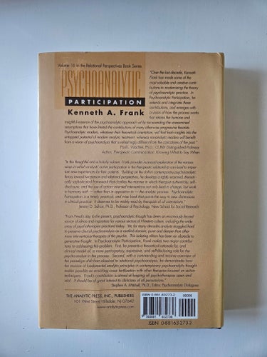 Psychoanalytic Participation av Kenneth A. Frank, 1999
