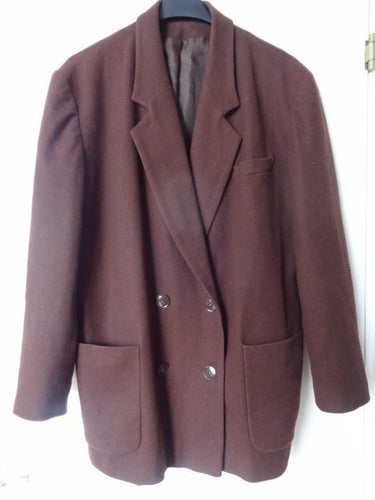 Brun kavaj Cashmere Unisex