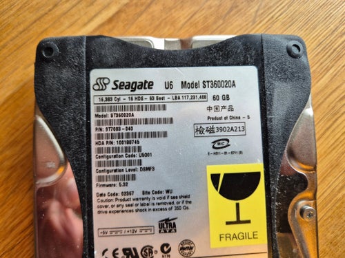Seagate 3,5" Hårddisk 60 Gb