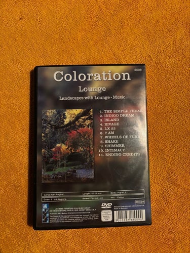 Coloration Lounge - Landscapes with Lounge Music DVD Obruten inplastad