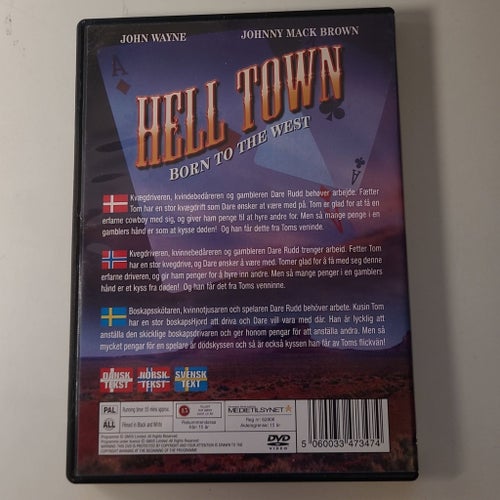 Hell Town - John Wayne DVD *Svensk Text*