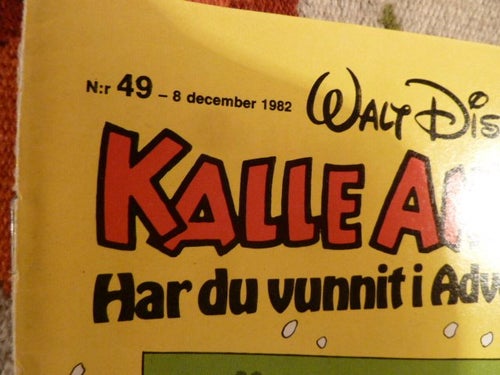 KALLE ANKA & C:O NR49, 1982,