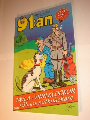 91:an (svensk) NY OLÄST Nr 16 1985 m Adresslapp