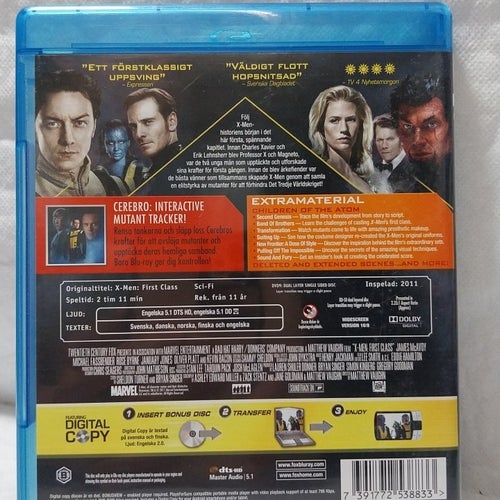 X-men First Class Blu-Ray