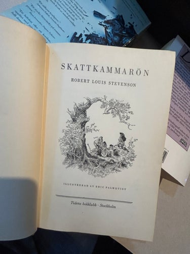 Skattkammarön av Robert Louis Stevenson, bok, Very Fine plus
