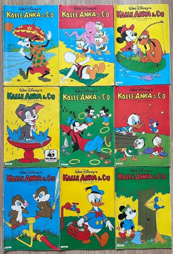 Walt Disney's KALLE ANKA & C:o, 1977, 9 st.