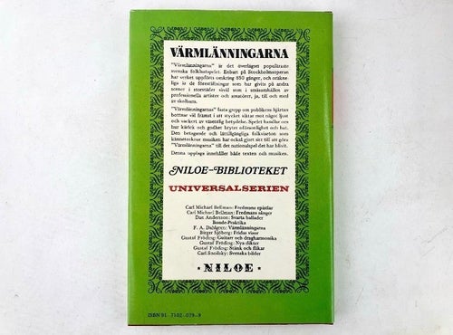 Värmlänningarna – F.A. Dahlgren – Niloe 1987 - Klaverutdrag & noter