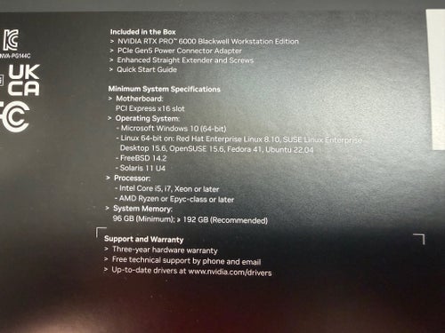 NVIDIA RTX PRO 6000 Blackwell Workstation Edition