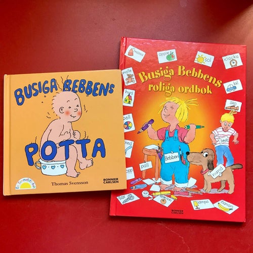 BUSIGA BEBBENS POTTA + BUSIGA BEBBENS ROLIGA ORDBOK Thomas Svensson