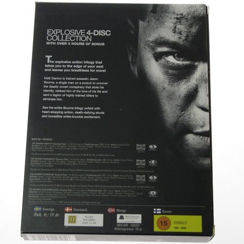 The Ultimate Bourne Collection - Box med 3 filmer / 4 discar