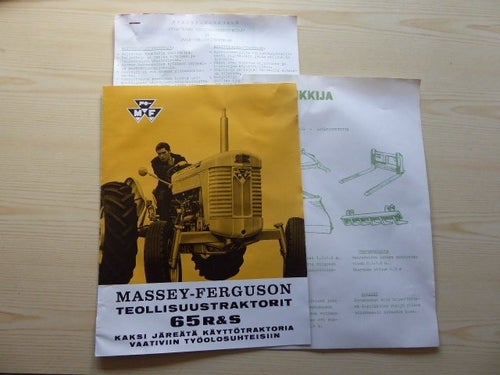 Massey-Ferguson 65 traktor originalbroschyr på finska