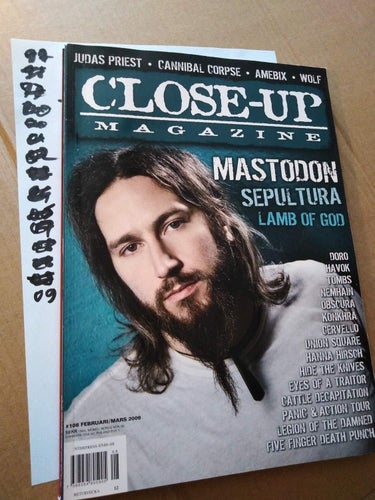 Close-up magazine 2009 nr 108 Mastodon Sepultura Lamb of God