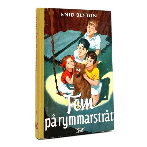 Fem-böckerna del 3: Fem på rymmarstråt av Enid Blyton (inbunden, 1966)