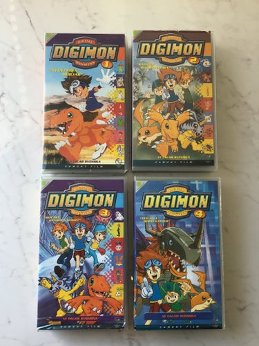 Digimon VHS-filmer - Äventyr, Vänner, Kamp och Monster