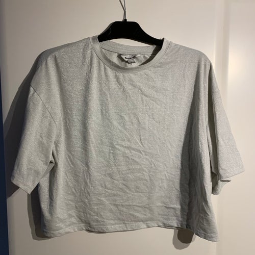 Kappahl silverfärgad t-shirt, storlek L