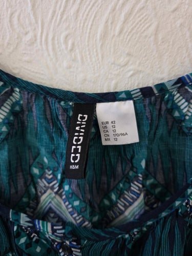 H&M Divided flerfärgat linne, storlek 42