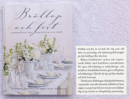Bröllop och fest – inspiration till dukningar och kort