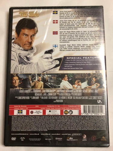 DVD Moonraker 007 INPLASTAD