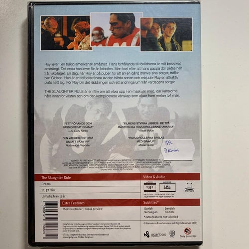 SLAUGHTER RULE, DVD DRAMA. INPLASTAD