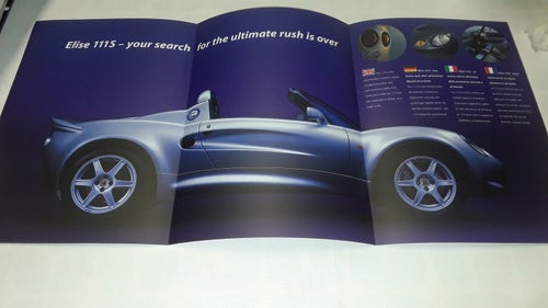 Lotus Elise 111S 6 sidor tryckt ?
