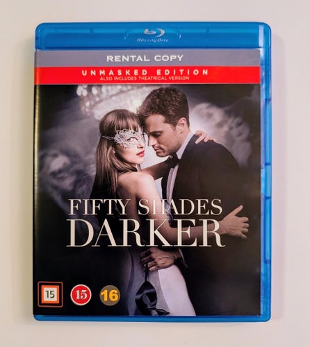FIFTY SHADES DARKER (2016) - Unmasked Edition - Bluray - billig frakt 12 kr !!!