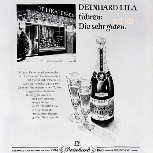 DEINHARD LILA, STOR REKLAMANNONS 1969