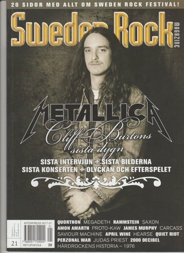Sweden Rock Magazine Nr 21. juni/aug VF (Very Fine)