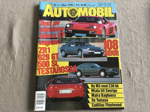 AUTOMOBIL NR 3 1990 DE TOMASO,CADILLAC FLEETWOOD,LANDROVER,DER ESS,BMW M