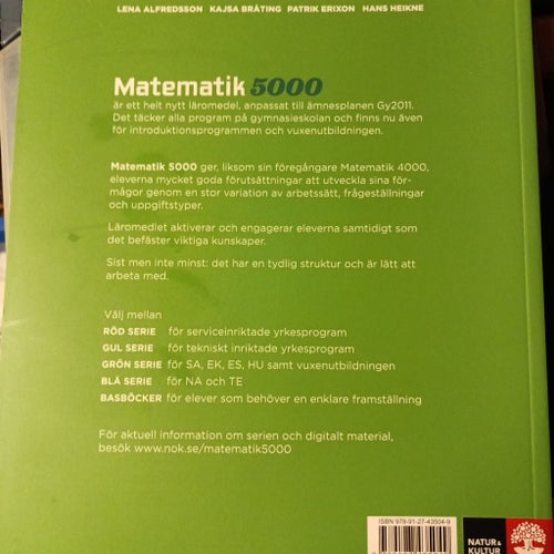 Matematik 5000 - Lena Alfredsson, Kajsa Bråting, Patrik Eriksson, Hans Heikne