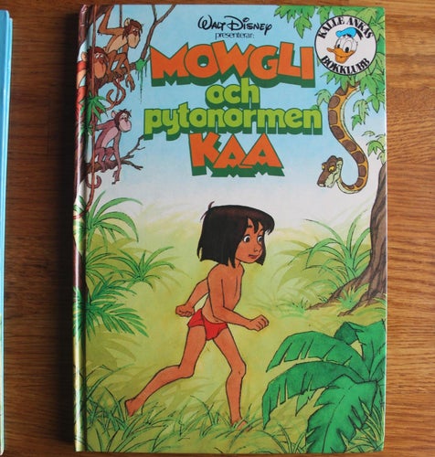 Mowgli och pytonormen Kaa 1981 Kalle ankas bokklubb