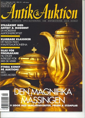 Antik & Auktion 2/1998 - Mässing special, Sigurd Perssons smycken m m