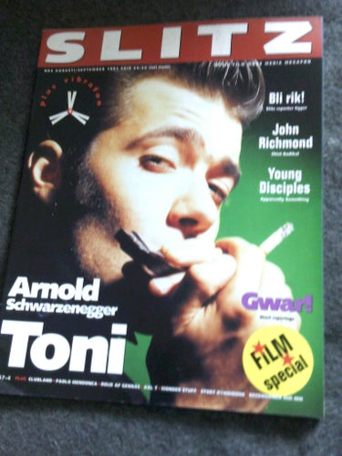Slitz nr4 1991 Toni Holgersson,Louise Boije af Gennäs,Gwar,Arnold Schwarzenegger