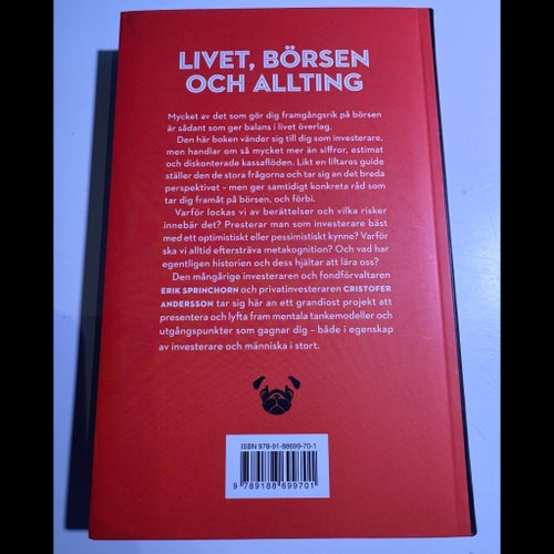 Livet, börsen och allting av Erik Sprinchorn & Cristofer Andersson, 2022