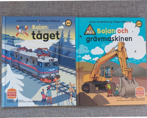 Bojan böcker, Bojan och tåget + Bojan och grävmaskinen i nyskick
