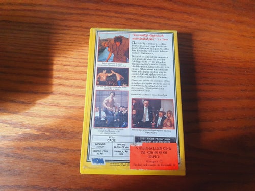 Cage VHS (1989) Exrental ex-rental, x-rental, hyrfilm