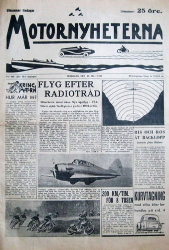 Motornyheterna 1937-22 Rörfors Rörforsbacken..Norton 500cc