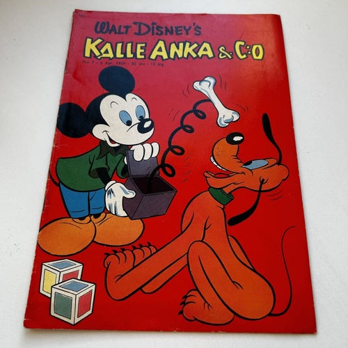 Kalle Anka & co nr 7 1959, läsex! GD