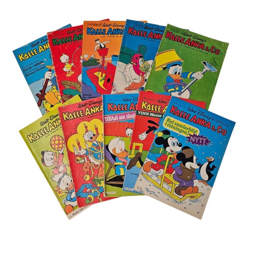 Kalle Anka & Co - 10 st 1969 - 1980