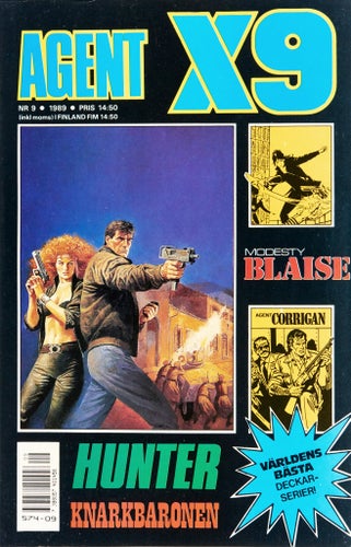 Agent X9 Serietidning 1989 nr 9 (Oläst arkivex) Modesty Blaise