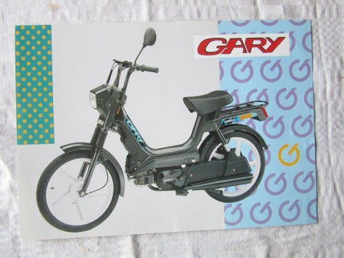 Gary Uno Garelli moped broschyr