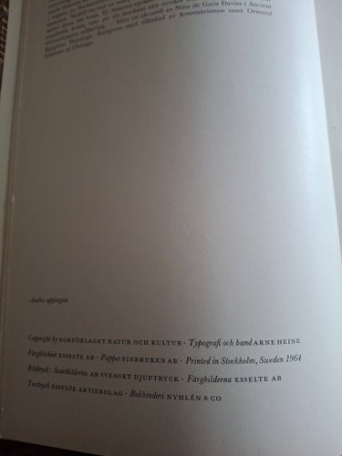 Faraos Blomster av Vivi Laurent-Täckholm, 1964