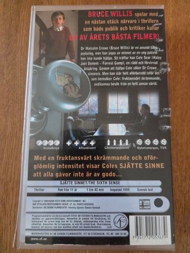 SJÄTTE SINNET VHS PAL SVENSK TEXT