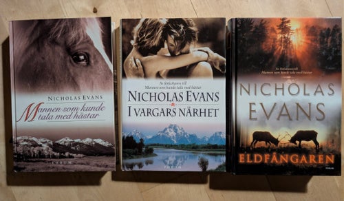 Bokpaket med Nicholas Evans 3st
