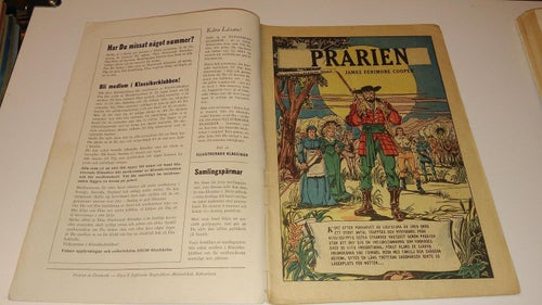 illustrerade klassiker 39 Prärien - James Fenimore Cooper Good Plus. Veck, revor