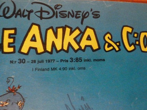 KALLE ANKA, NR 30 - 1977, TIDNING