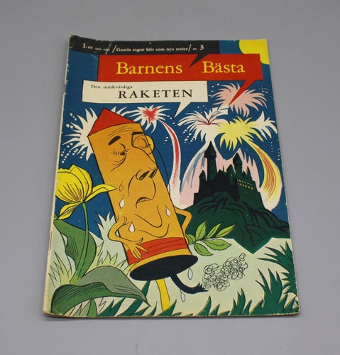 Serietidning - Barnens bästa Nr 3 1961 - Den märkvärdiga raketen