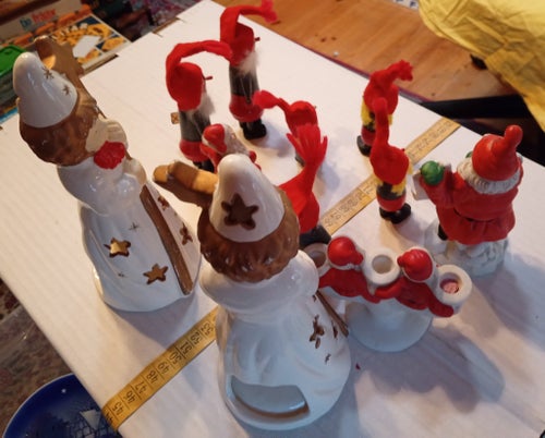 Tomtar och änglar julprydnader